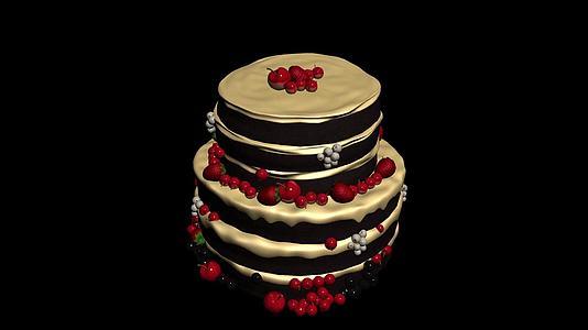 三维生日蛋糕动画视频的预览图