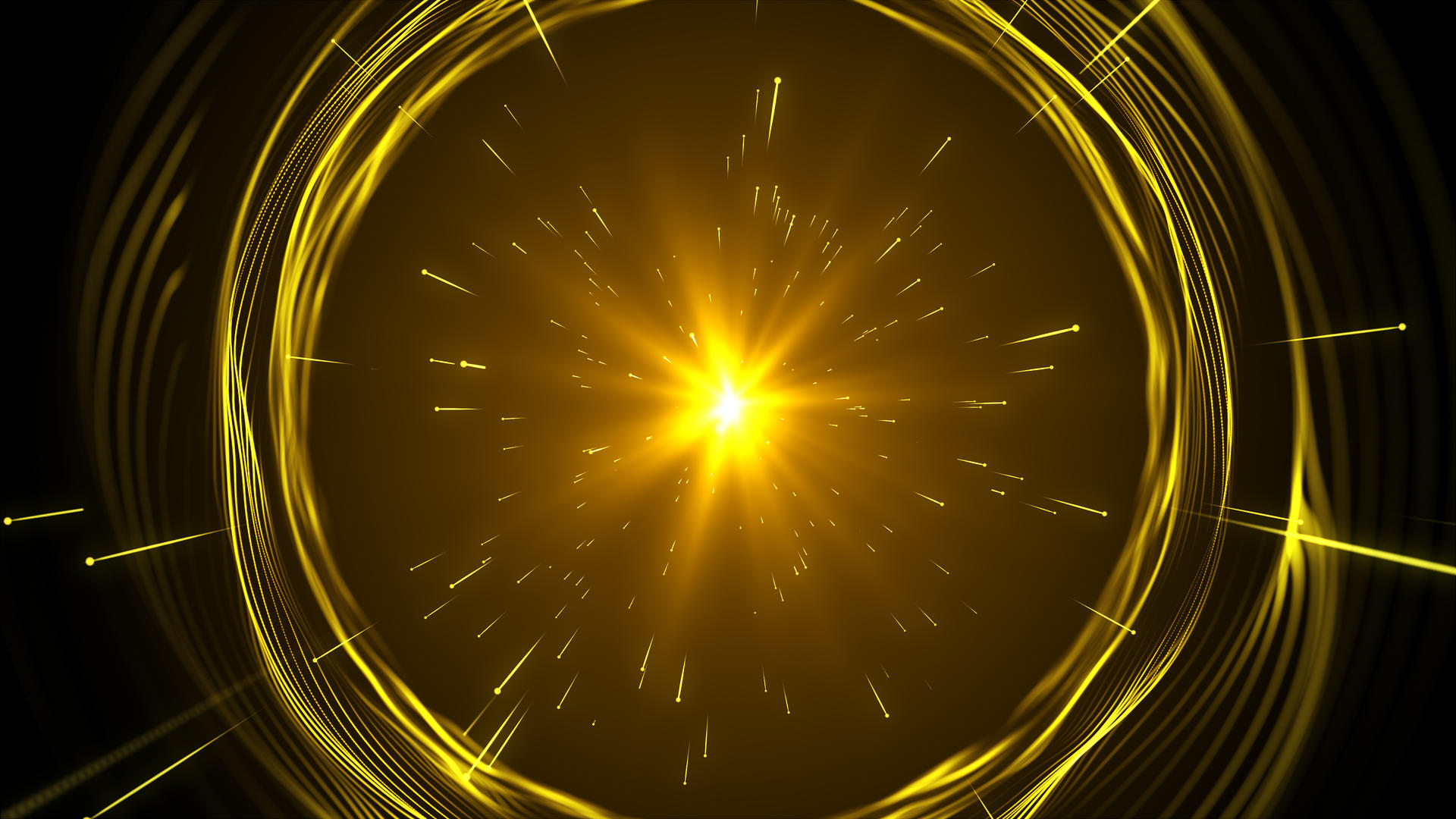 4K金色空间粒子年会颁奖背景视频的预览图