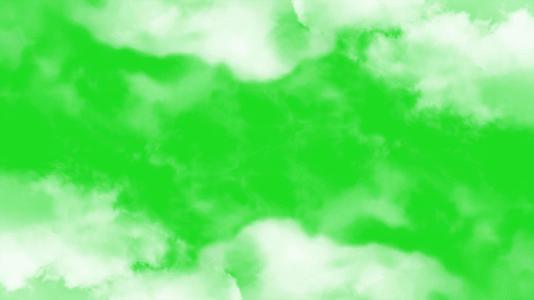 飘动的云特效绿幕素材视频的预览图