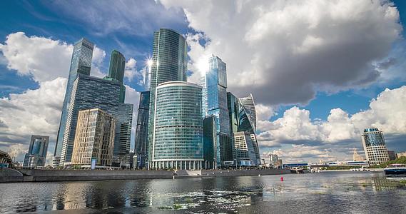 莫斯科是俄罗斯首都的主要摩天大楼视频的预览图
