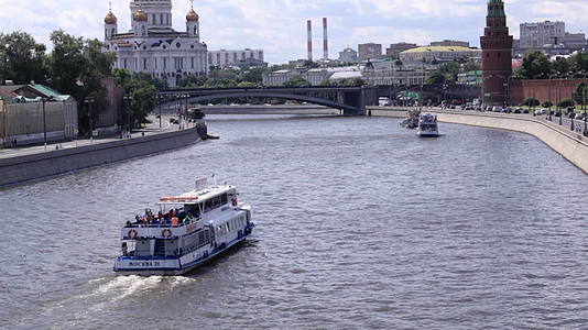 城市风景横跨莫斯科视频的预览图