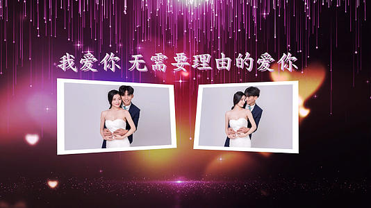 婚礼浪漫写真相册PR模板视频的预览图