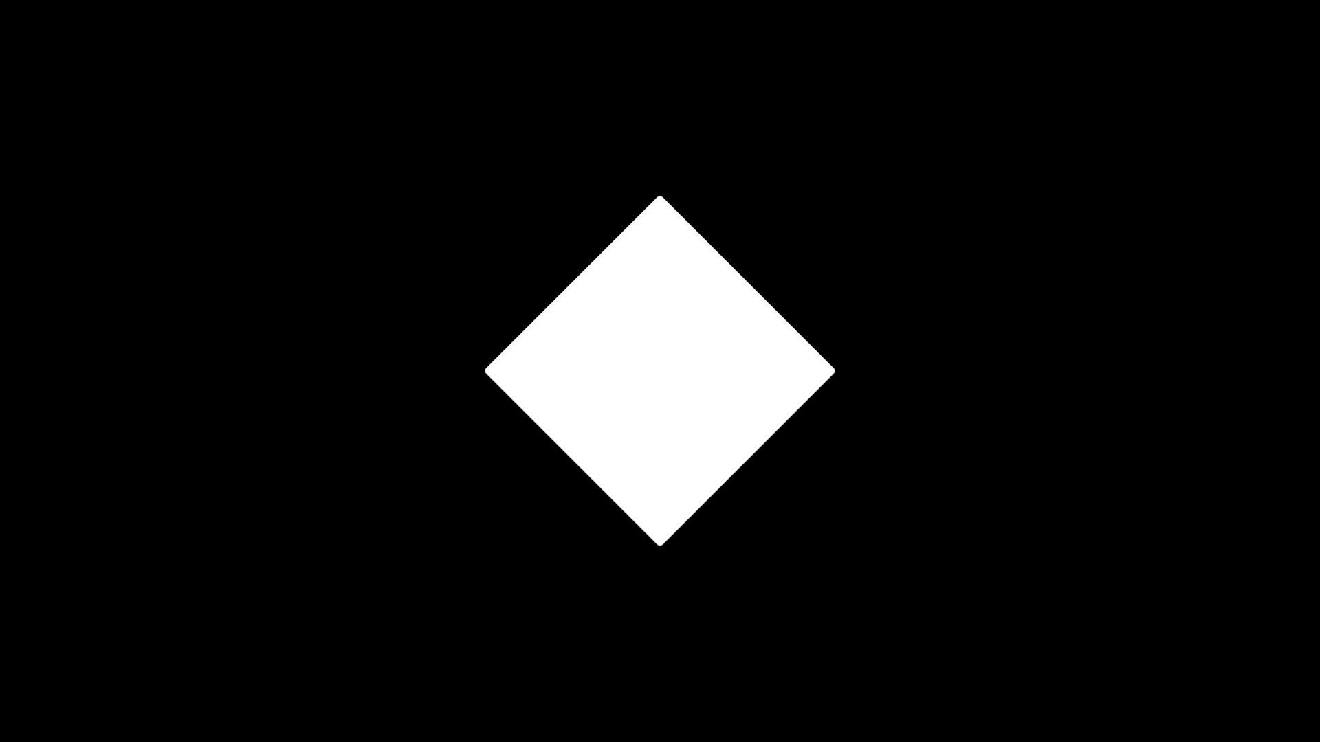 黑色背景上的动画钻石形状图标视频的预览图