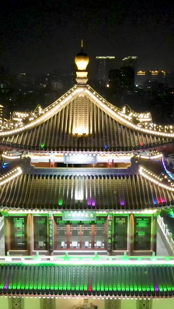 广东惠州合江楼夜景航拍视频的预览图