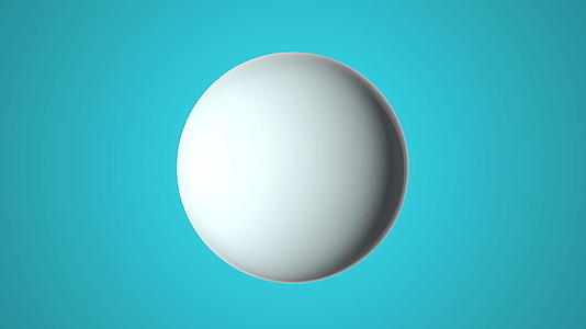 蓝色背景的白色半球旋转三维动画绿色宝石纹理球圆形视频的预览图