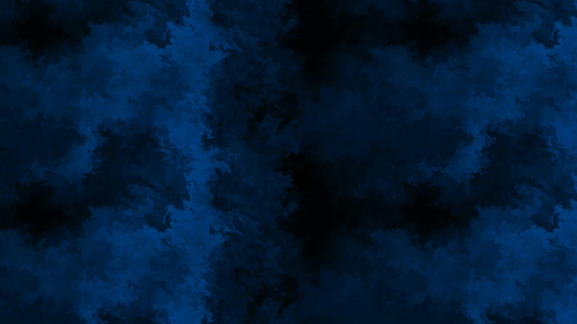 黑色背景图形上漂浮的深蓝色烟雾视频的预览图