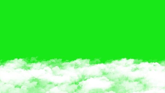 白云云层穿梭特效绿幕素材视频的预览图