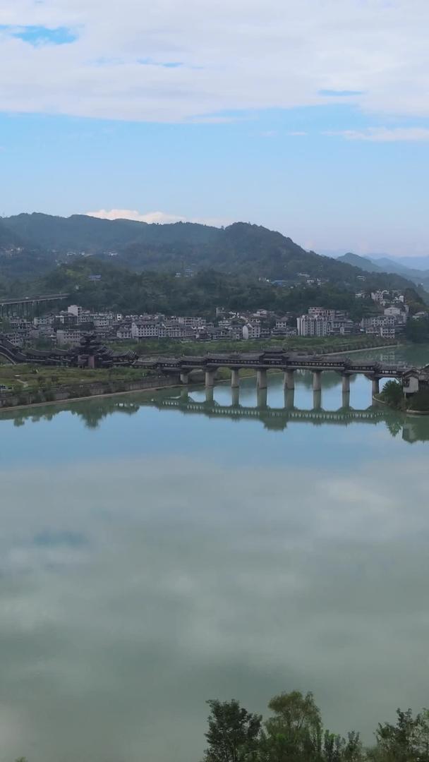 国家5A级景区航拍历史文化名镇水古镇全景视频的预览图