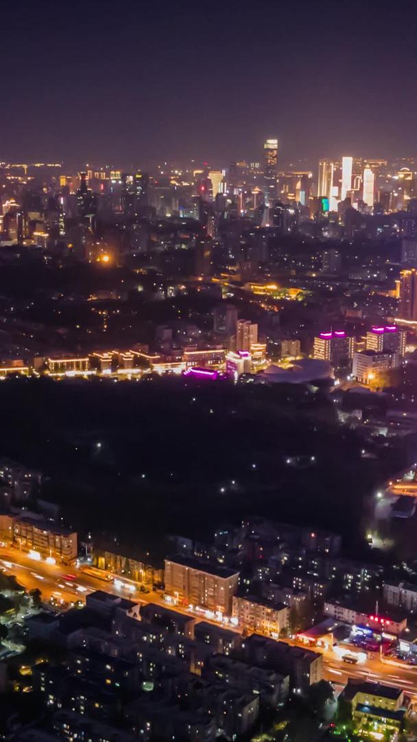 南京城市航拍延时摄影江苏电视塔秦淮河视频的预览图