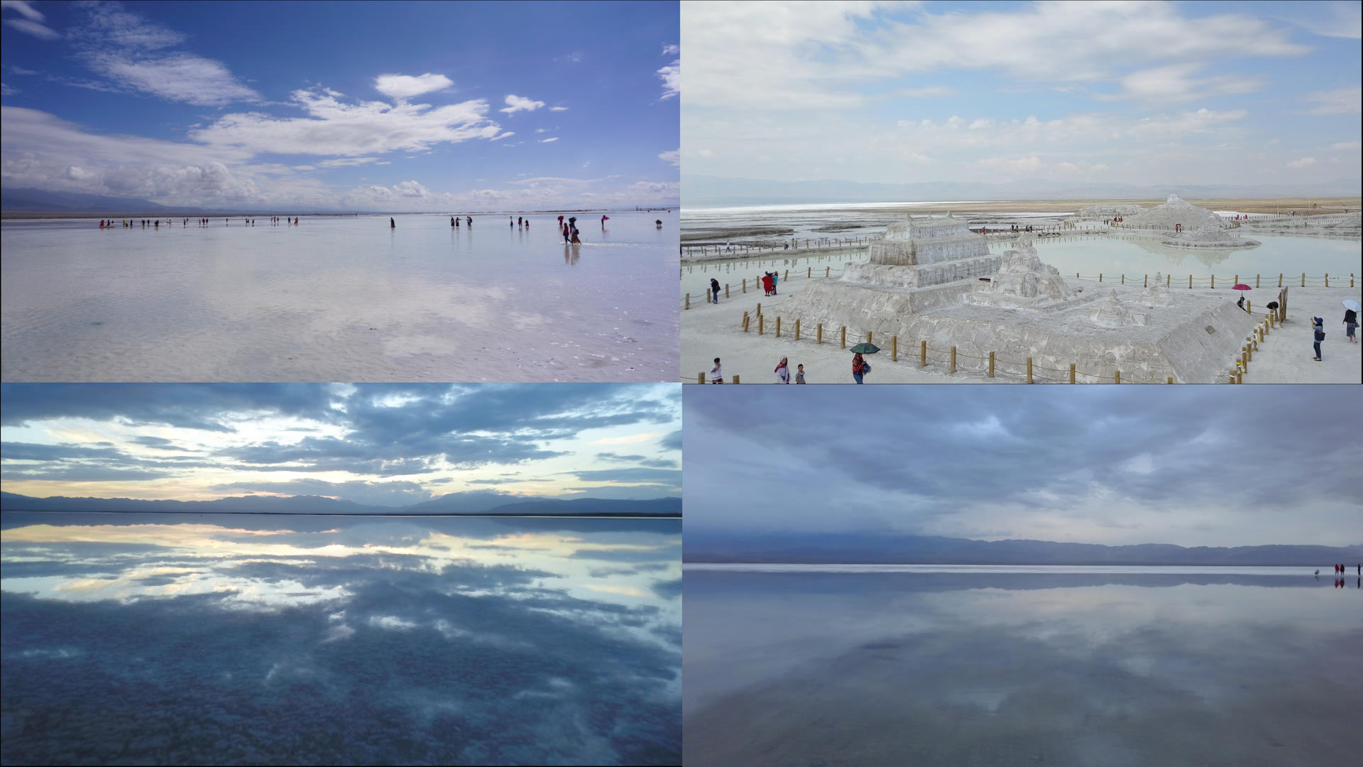 【旅游宣传片】4k青海水上雅丹视频合集视频的预览图