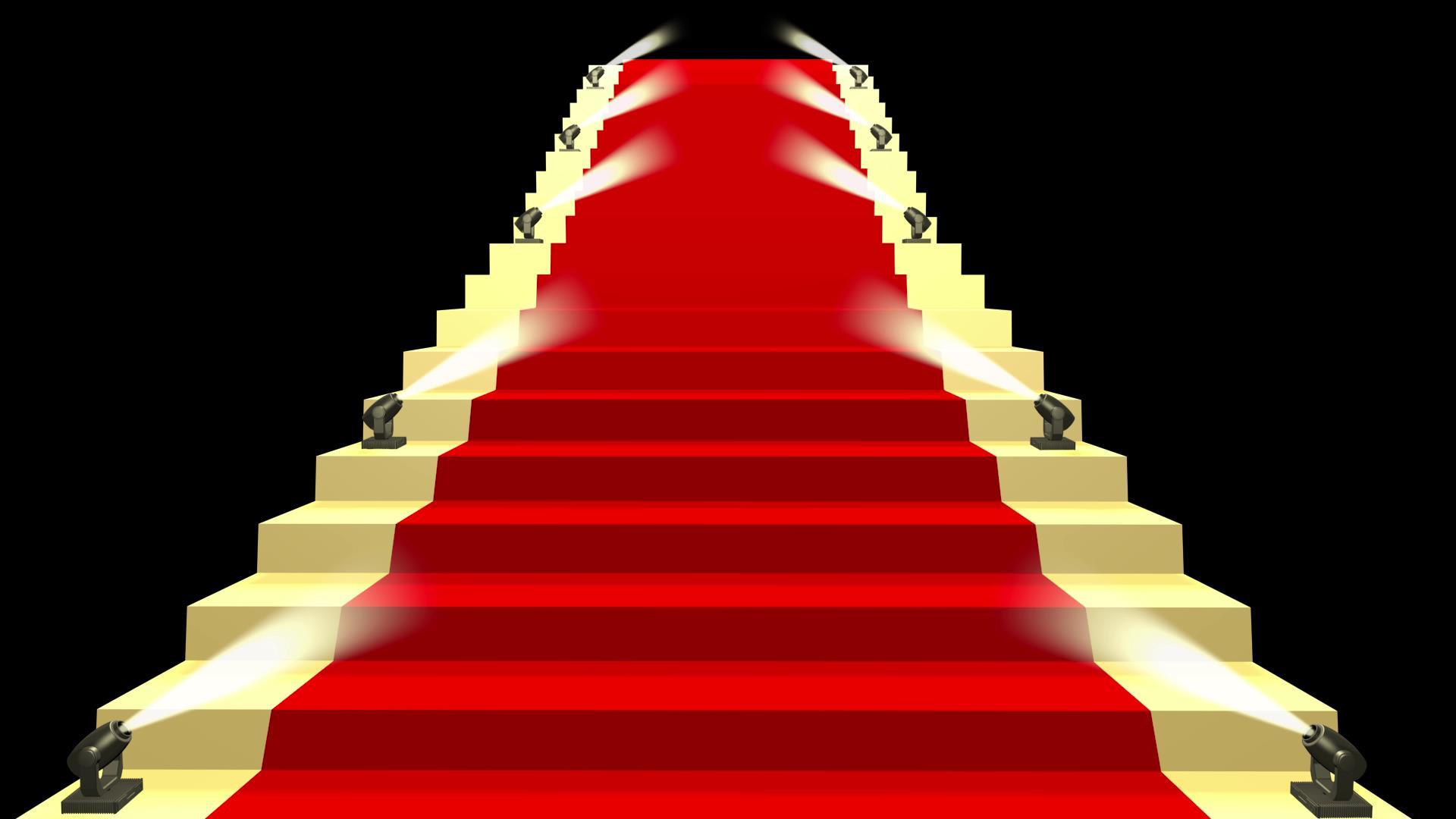 三维红地毯阶梯动画视频的预览图