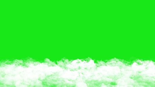 白云云层穿梭特效绿幕素材视频的预览图