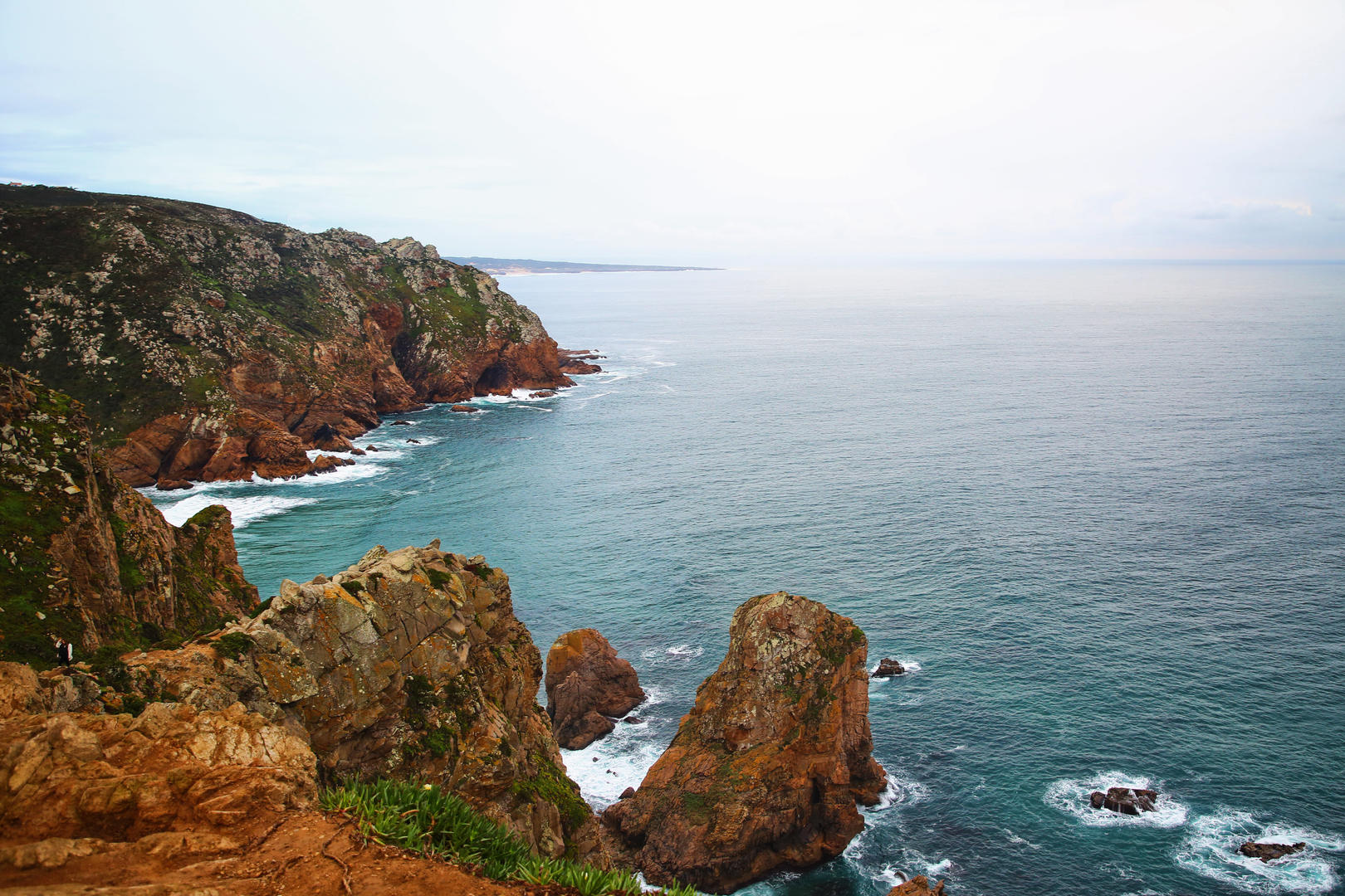 葡萄牙欧亚大陆最西端罗卡角大西洋海景视频的预览图