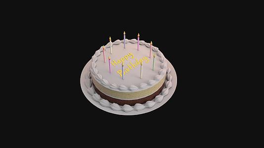 三维生日蛋糕视频的预览图