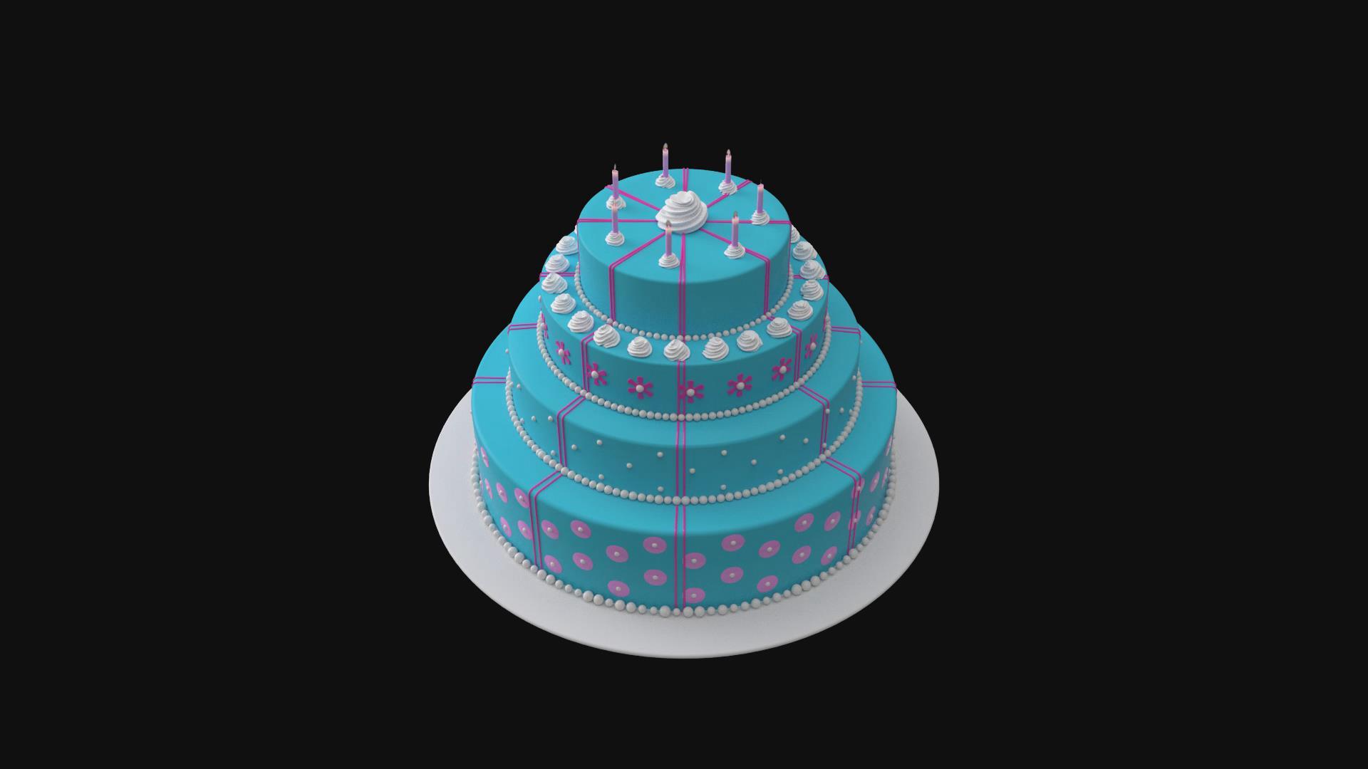 三维生日蛋糕视频的预览图