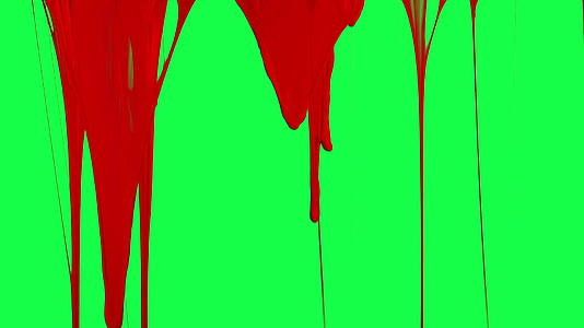 绿屏上血滴的血迹视频的预览图