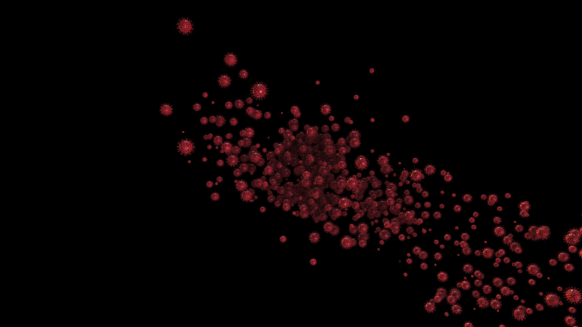 红细胞飞来形成文本阿尔法频道视频的预览图