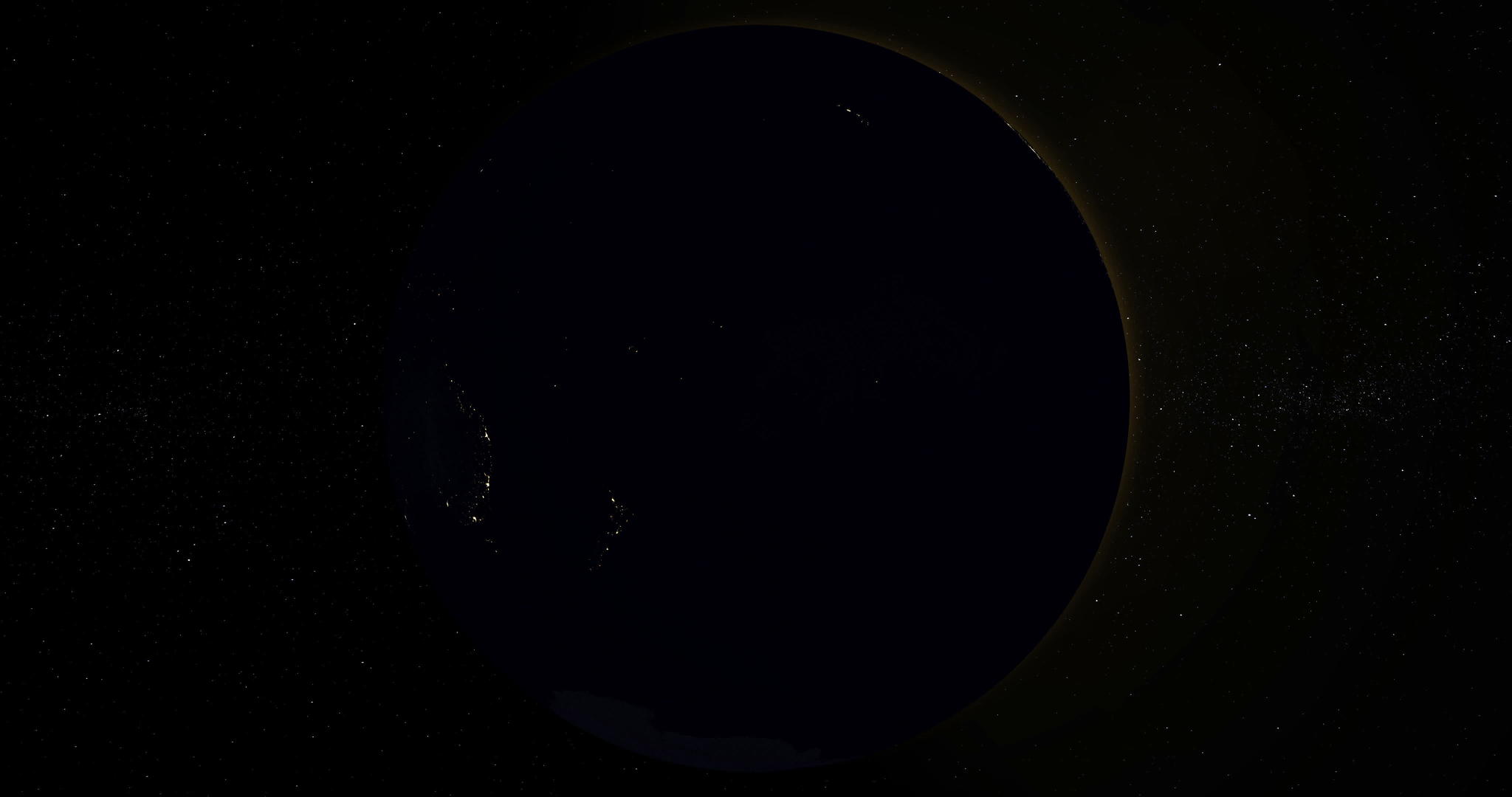 地球有一个4公里的圆环晚上3晚D动画阿尔法视频的预览图