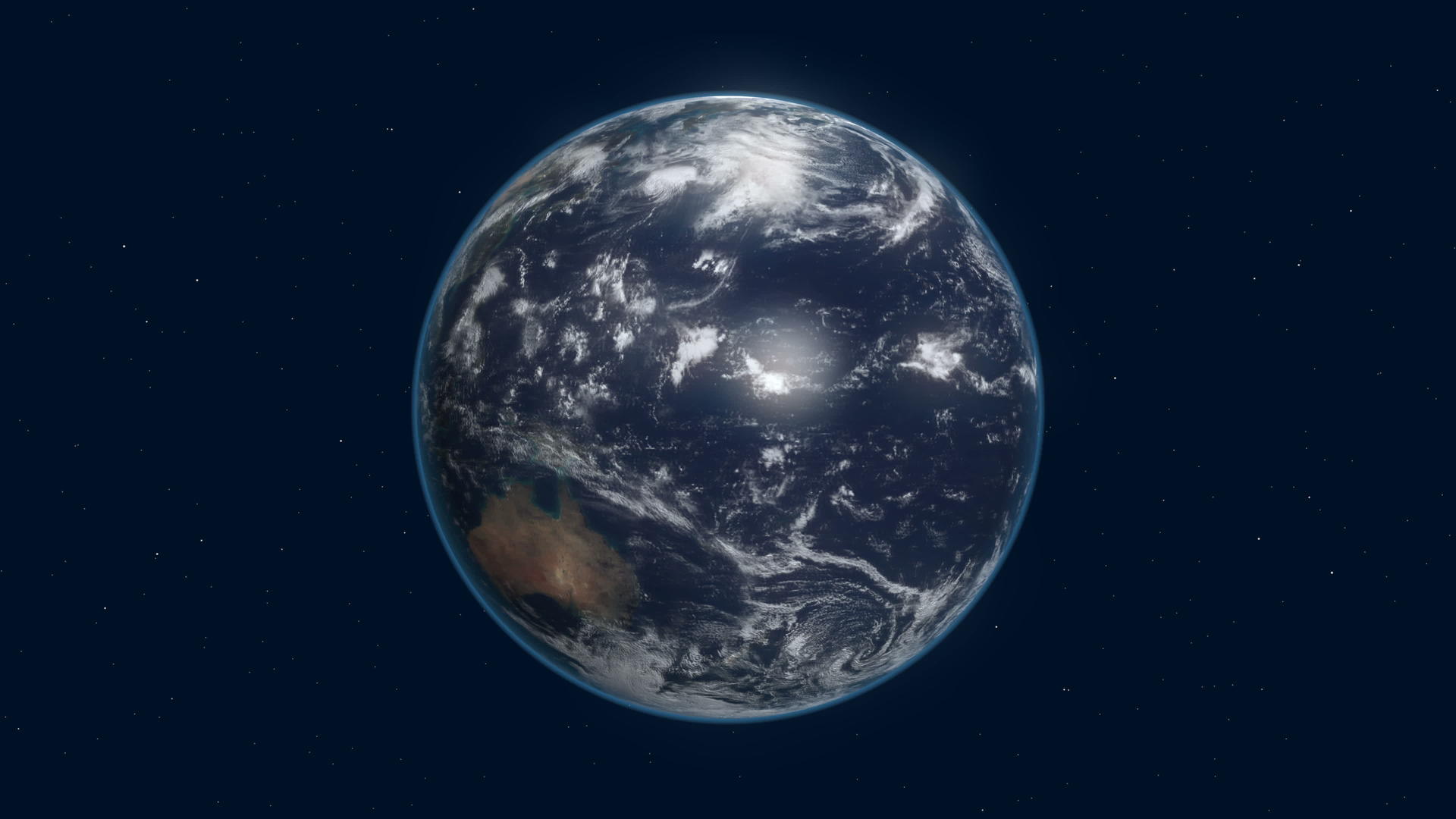 4k地球在空间中的旋转视频的预览图