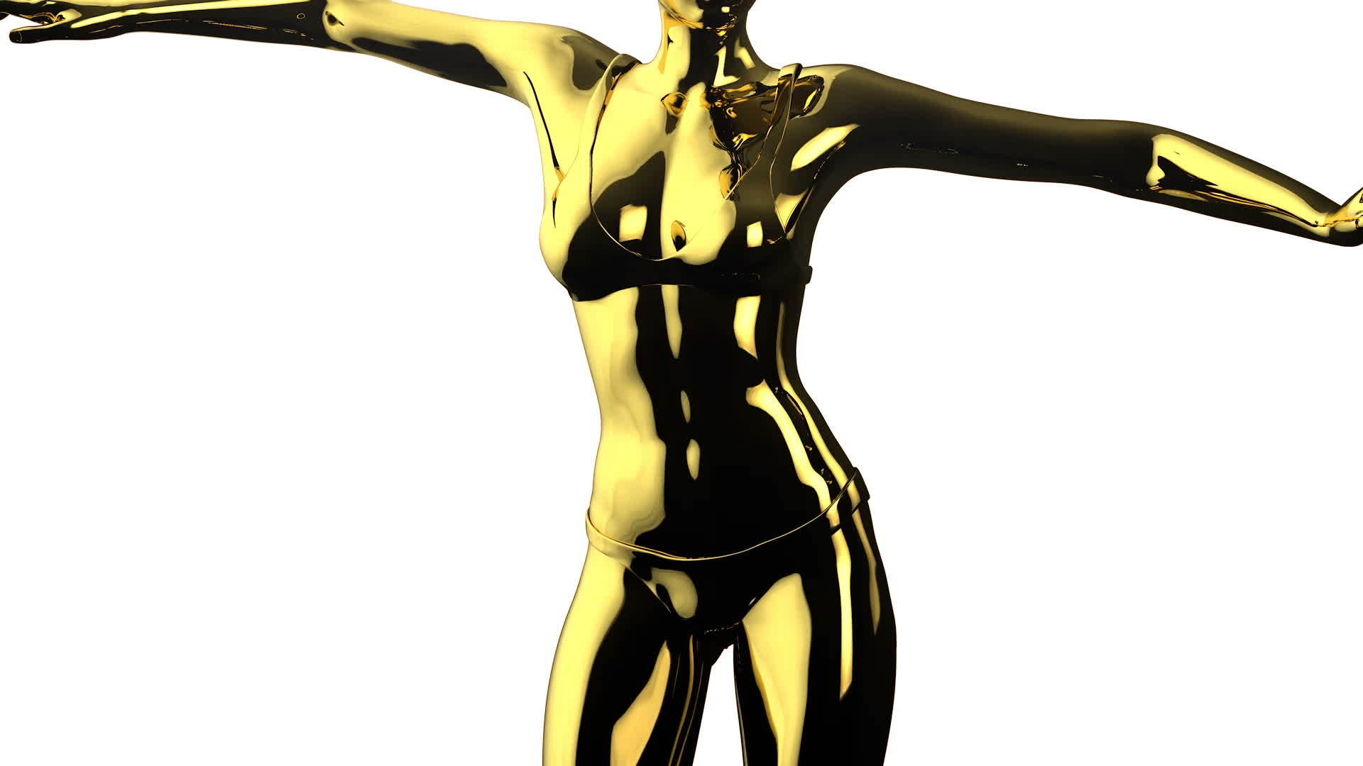 金色女人的近身做腹部无缝环绕对白视频的预览图