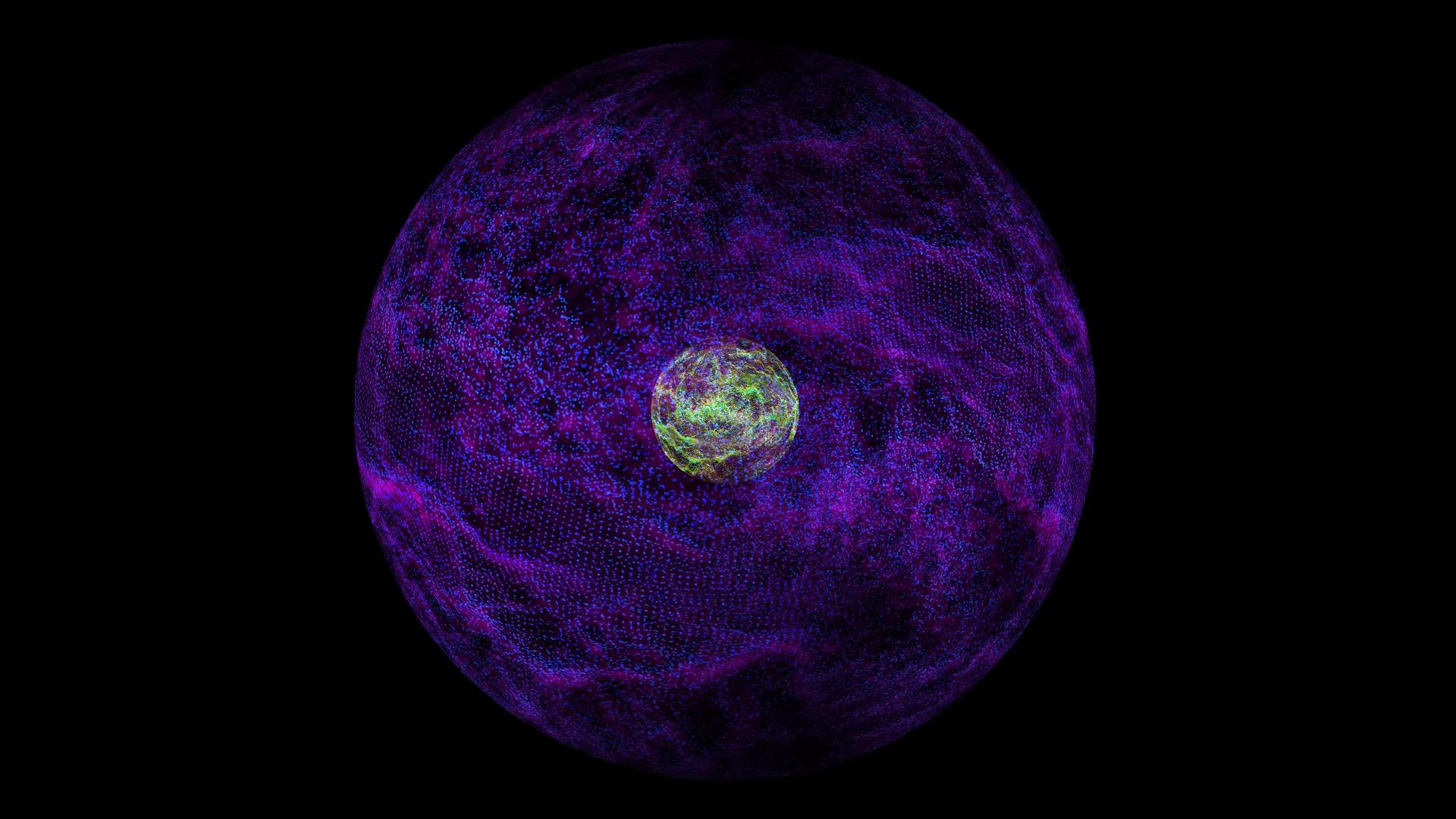 数字紫外柠檬核心可视化波技术视频的预览图