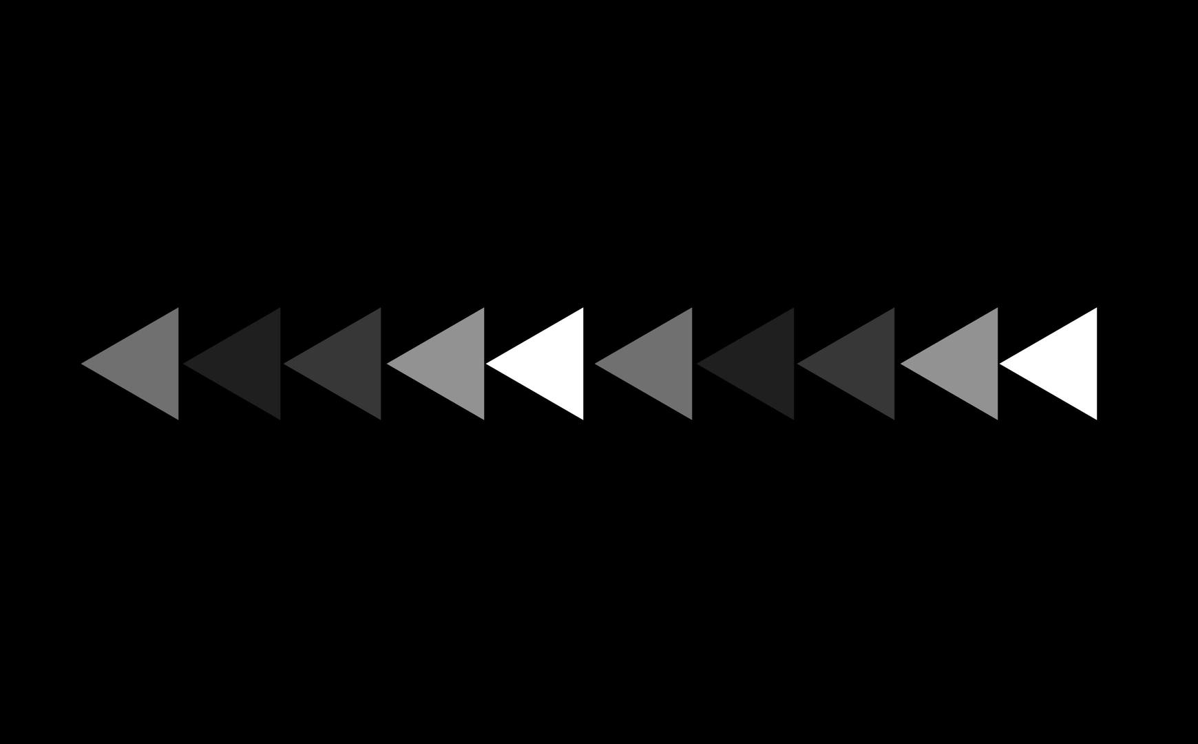 三角形在黑屏上显示横幅和广告线条视频的预览图