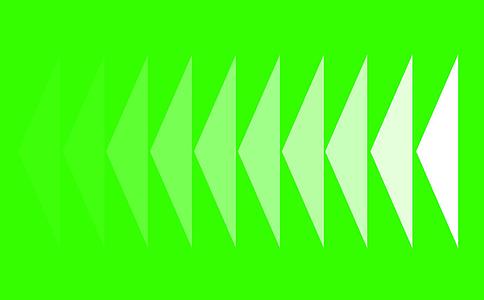 广告技术绿屏设计线中钝角三角形缓慢褪色视频的预览图