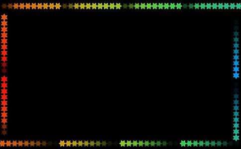 六边形彩虹边框数字在黑屏线上慢淡化视频的预览图