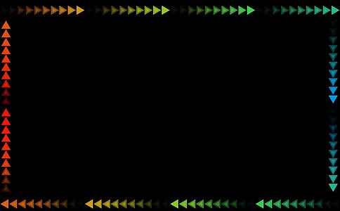 双三角双彩虹边框线在黑屏线上慢慢淡化视频的预览图