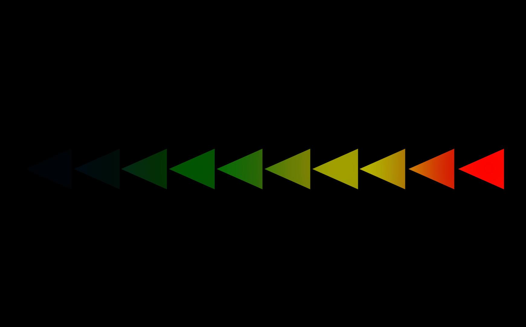 四色三角形四色在黑屏广告线条中慢慢淡化视频的预览图