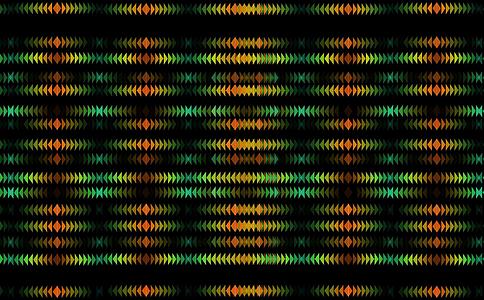 三角形彩虹图案数字立体器在黑屏线上慢慢淡化视频的预览图