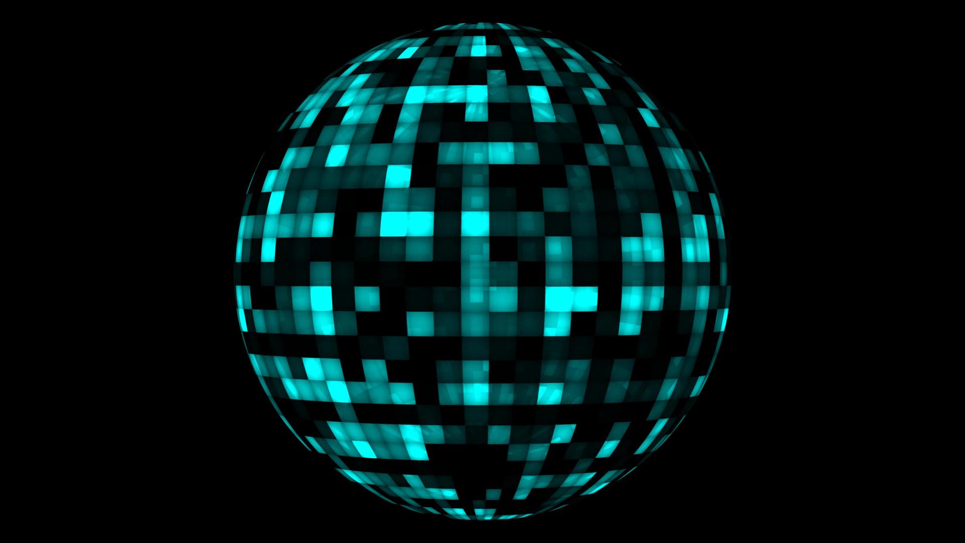 数字表面背景动画抽象蓝色音调平方光粒子图案波形振动视频的预览图
