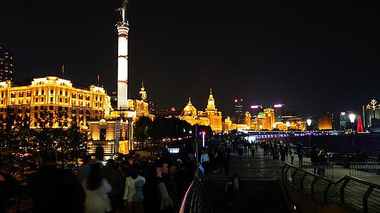上海外滩夜景延时视频的预览图