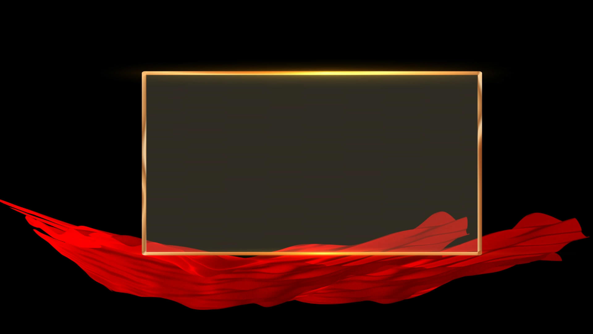 红绸图文框视频素材视频的预览图