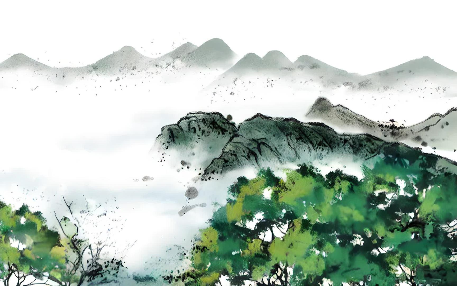 庐山水墨画视频的预览图