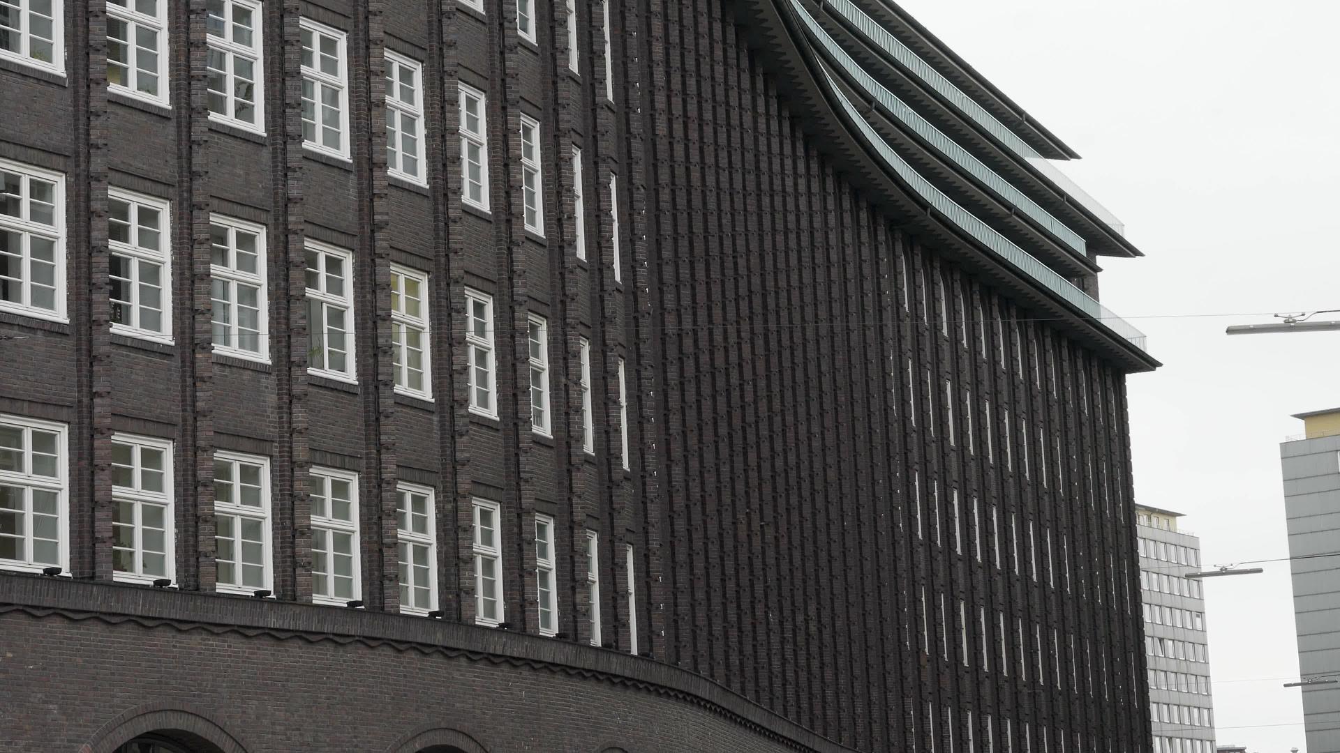 汉堡哈姆堡办公楼hichlehauschille视频的预览图
