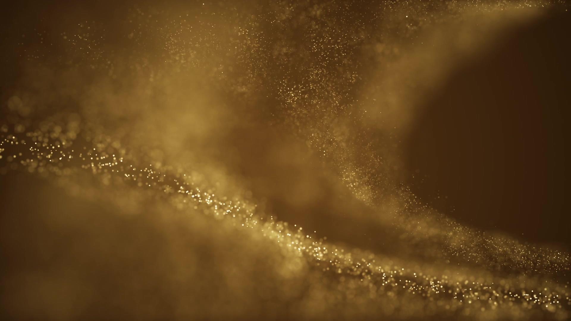 金色唯美粒子年会视频的预览图
