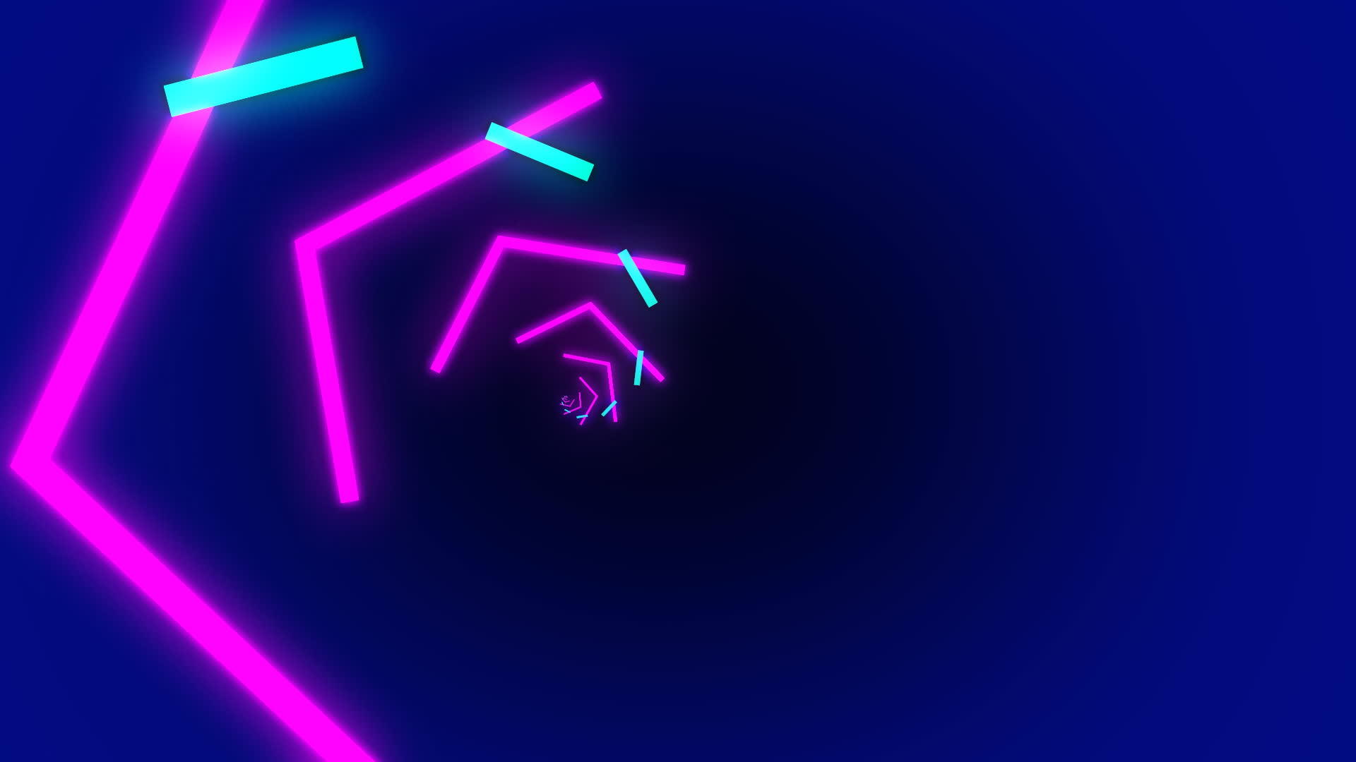 粉色和绿色多色隧道动画背景全亮度hd分辨率视频的预览图