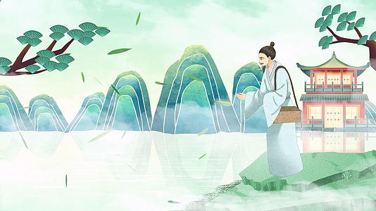 简洁大气中国医师节中国风背景视频视频的预览图