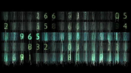 抽象屏幕数字像素排序噪声视频的预览图