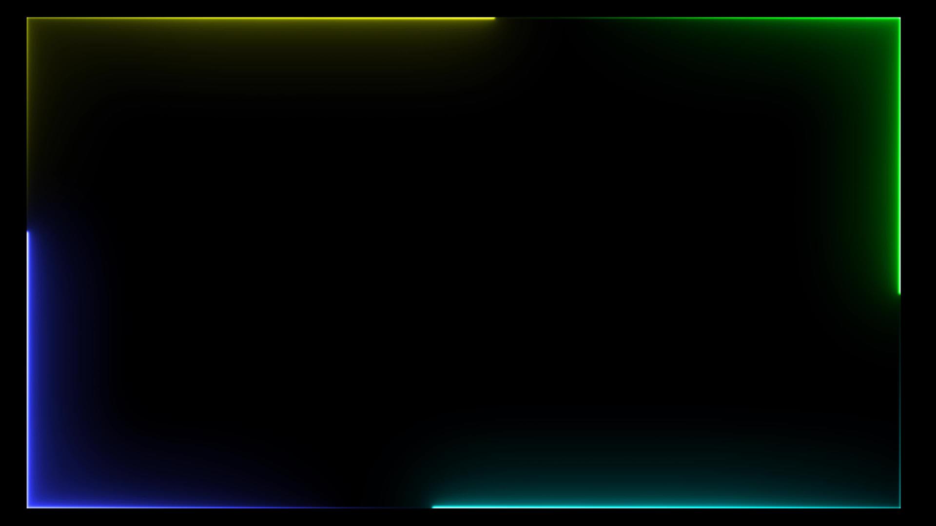 黑色屏幕上的彩色边界运动赛跑线视频的预览图