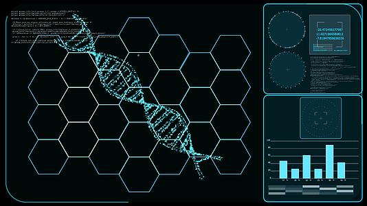 计算机正在分析和处理DNA由降解引起的破坏视频的预览图