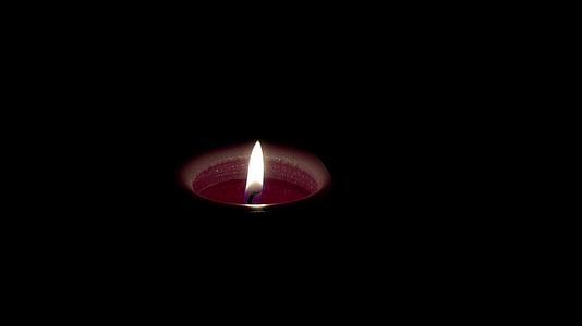 蜡烛被点燃在黑暗的背景上以纪念那些被鲸鱼杀死的人视频的预览图
