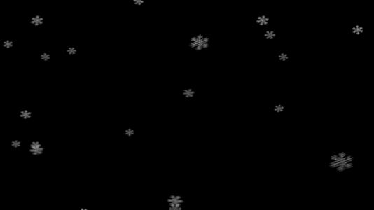 黑色背景下的纹理雪花视频的预览图