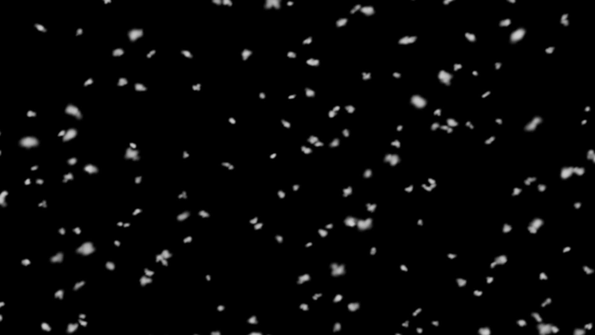 大雪片的动画慢慢落在黑色背景上hd1920x1080视频的预览图