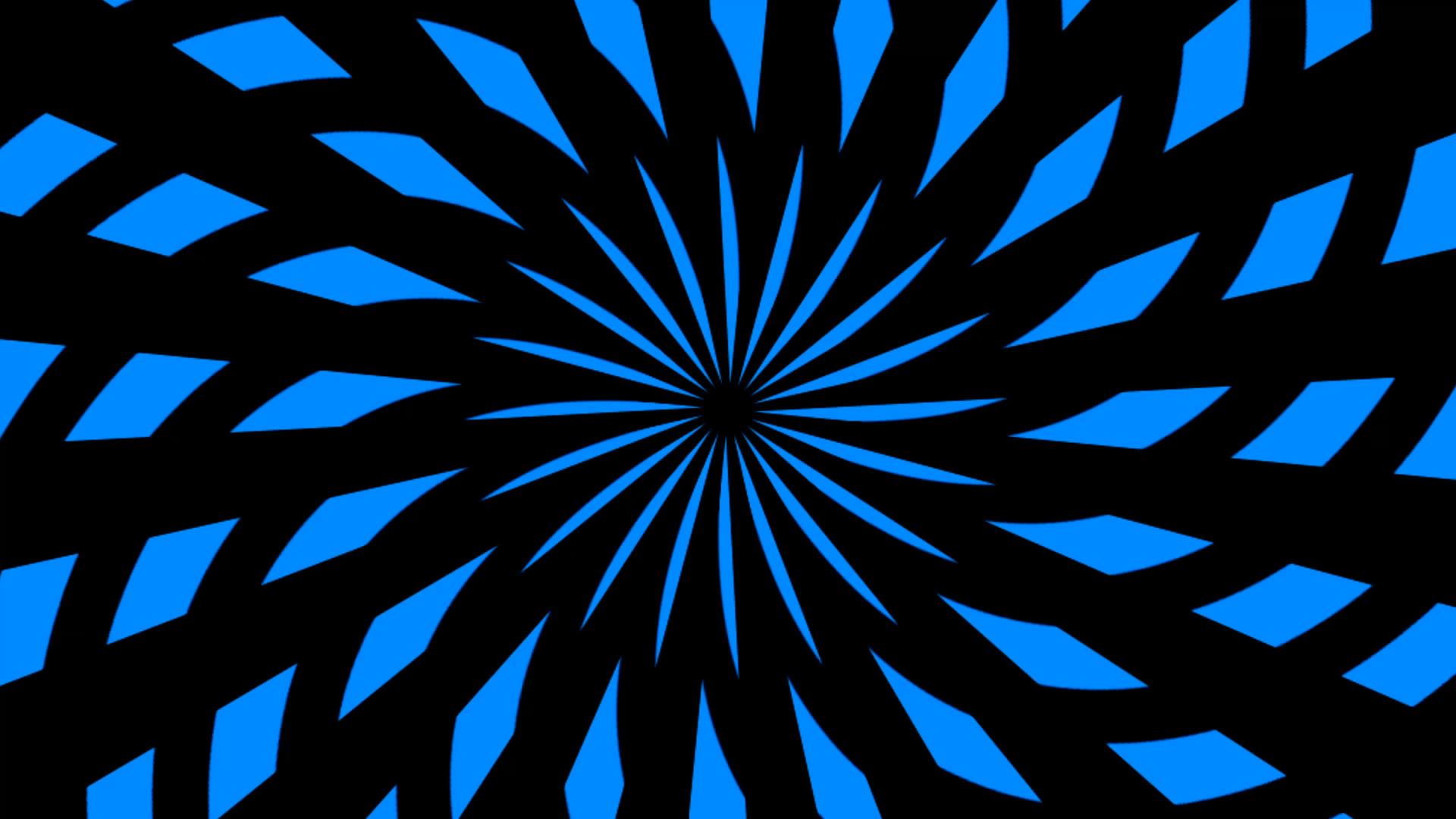 蓝色旋转螺旋形状的黑色背景视频的预览图