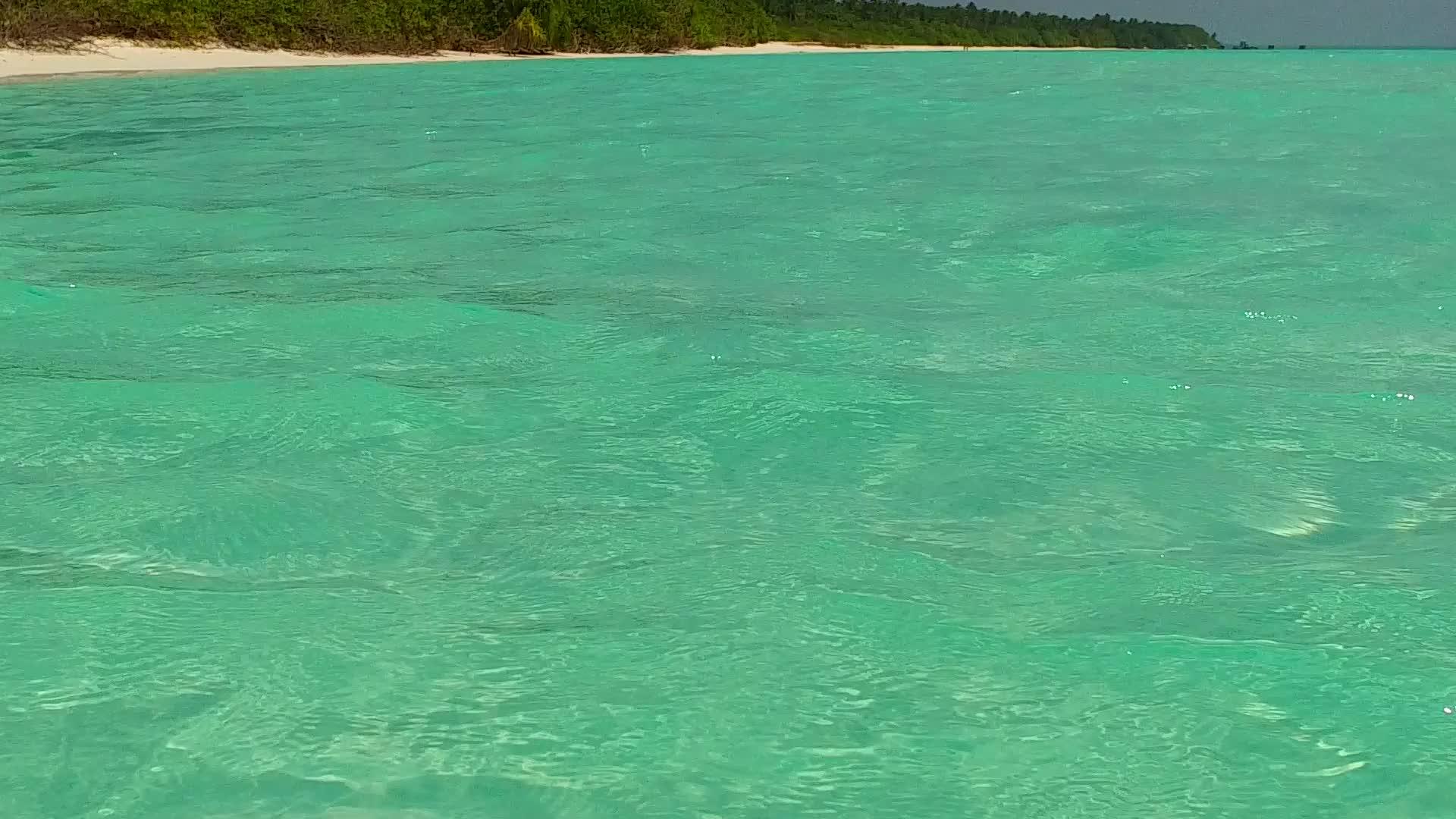 蓝色的海洋和海滩冒险在度假胜地附近有干净的沙土背景Blue视频的预览图
