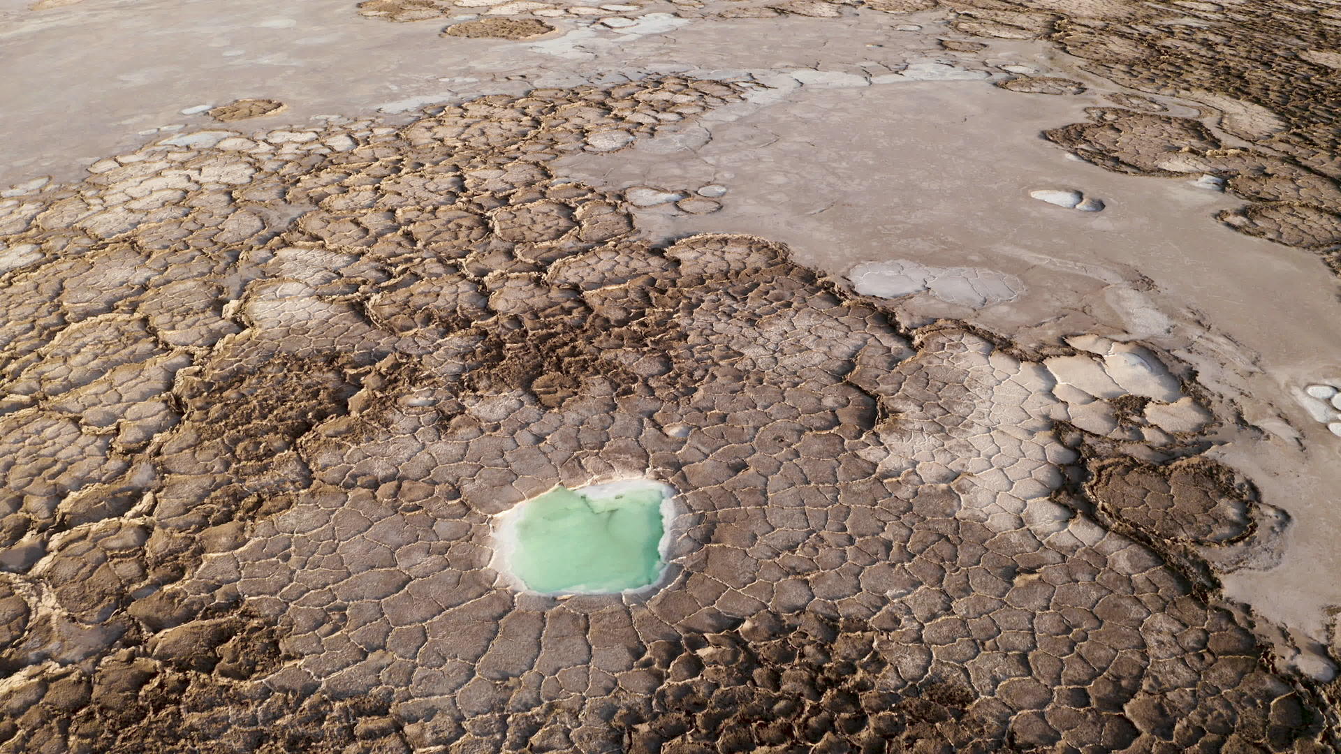 盐池位于青海干地视频的预览图