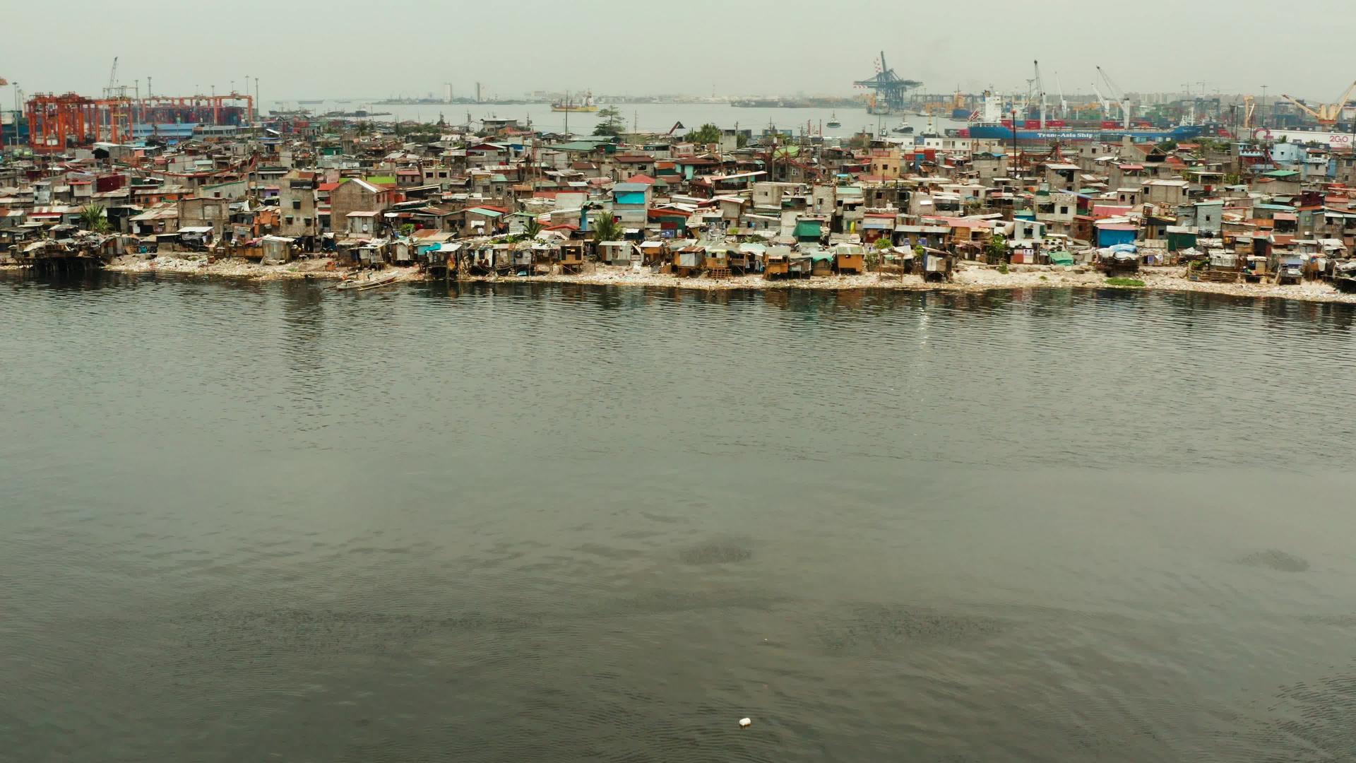 马尼拉贫民窟和贫困地区视频的预览图
