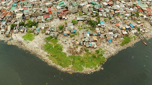 马尼拉贫民窟和贫困地区视频的预览图